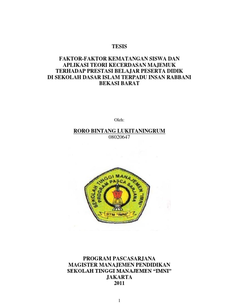 FAKTOR FAKTOR KEMATANGAN SISWA DAN APLIKASI TEORI FAKTOR FAKTOR KEMATANGAN SISWA DAN APLIKASI TEORI