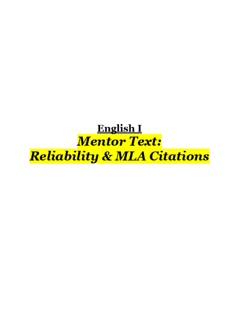 Evaluating Source Reliability with CRAAP Test | PDF