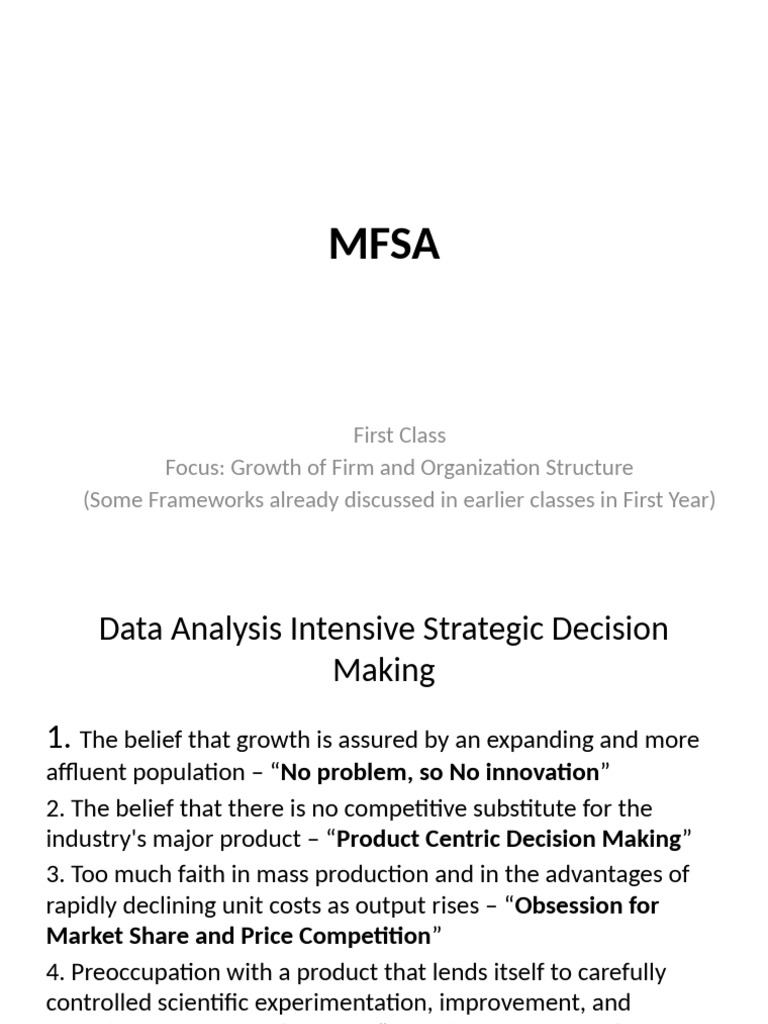 MFSA-PGP-First Deck - Final | PDF | Strategic Management ...