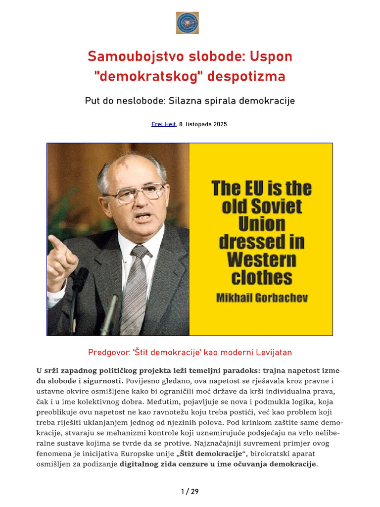17 - Uspon ''Demokratskog'' Despotizma (Frei Heit) | PDF