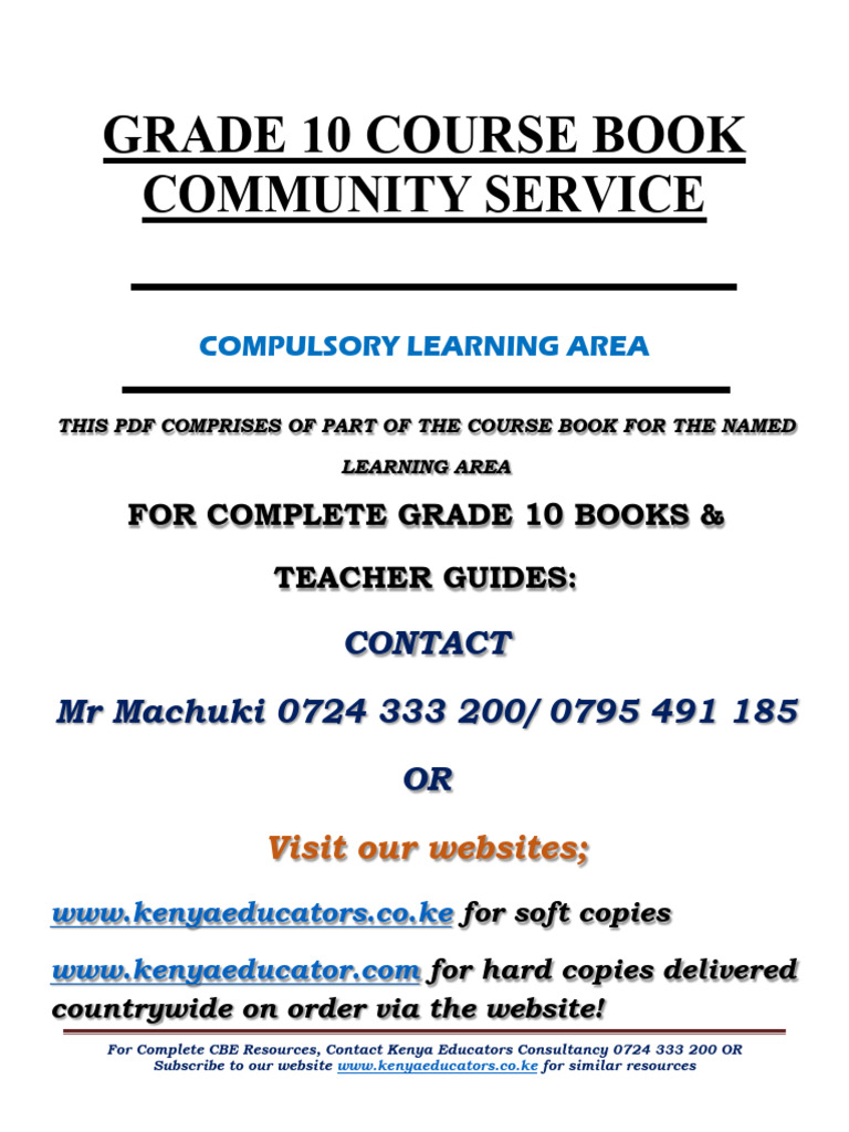 Grade 10 Crl Course Work | PDF | Curriculum | Teaching