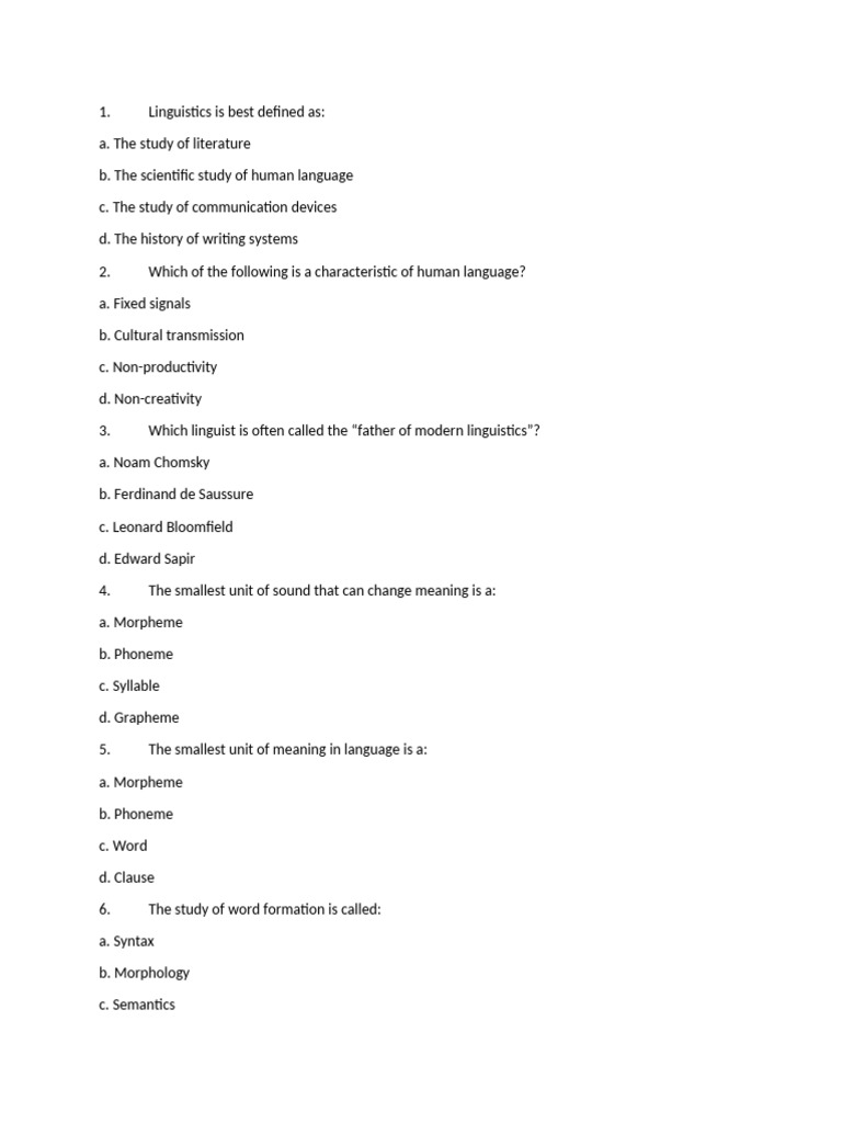 Key Concepts in Linguistics Explained | PDF | Linguistics | Second Language