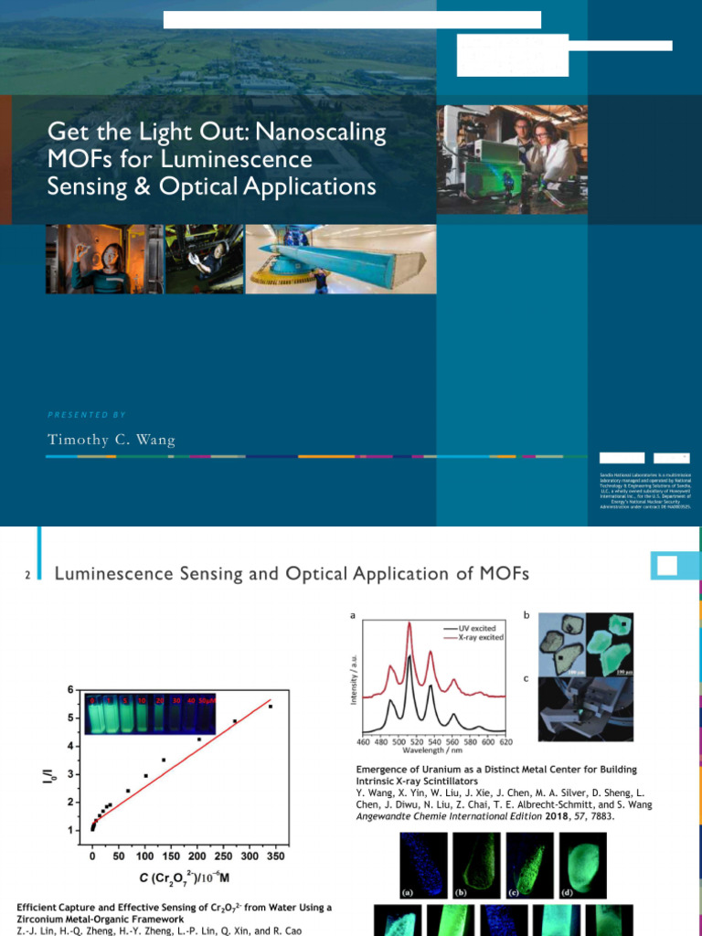 On MOF Luminescence Sensing Applications | PDF | Materials ...