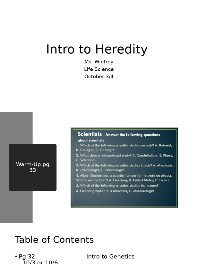 Understanding Heredity and Genetics | PDF