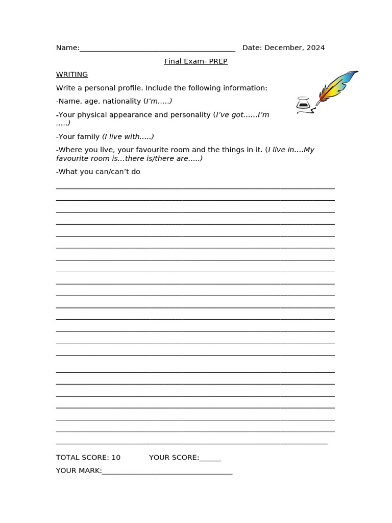Prep Writing 2024 | PDF