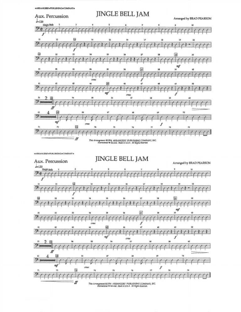 Jingle Bell Jam - 20 Aux Percussion | PDF