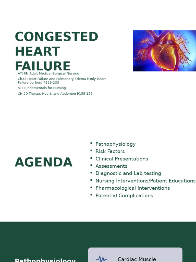 Congested Heart Failure | PDF | Heart | Heart Failure