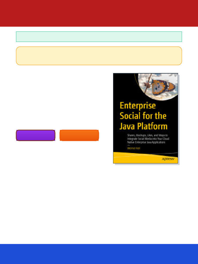 Enterprise Social for the Java Platform: Shares, Mashups, Likes 1st ...