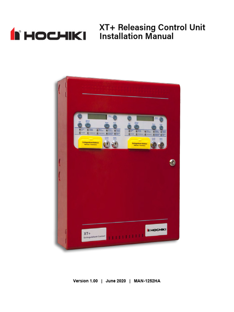 XT+ Releasing Control Unit Manual | PDF | Battery Charger | Power Supply