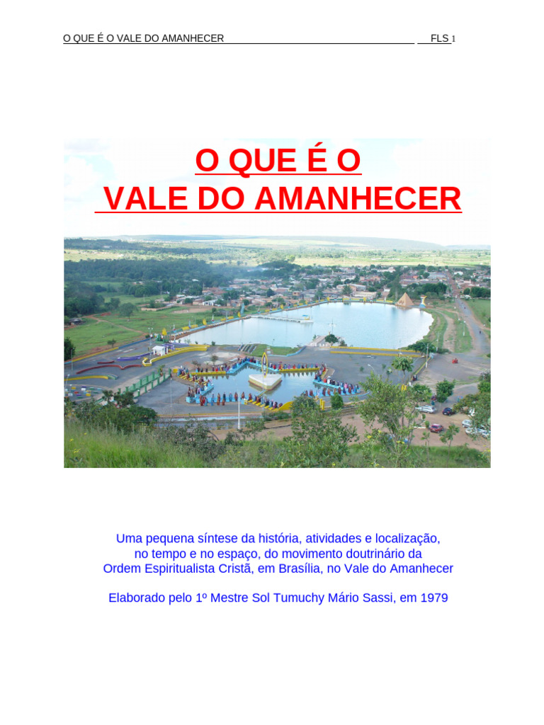 Entenda o Vale do Amanhecer | PDF | Escravidão | Amor