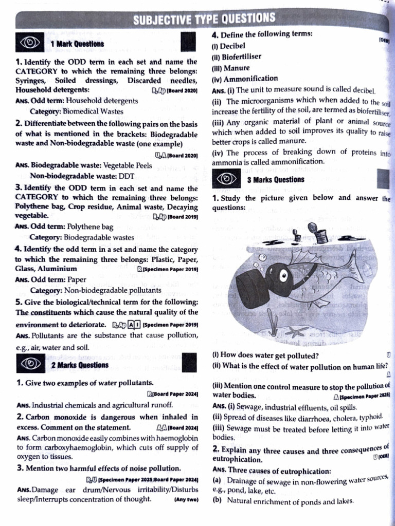 BIO Pollution PYQ | PDF