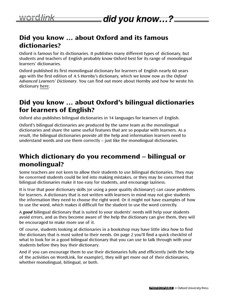 How To Use A Dictionary | PDF | Dictionary | Multilingualism