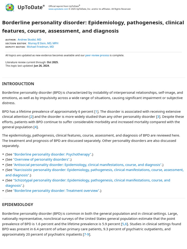 Understanding Borderline Personality Disorder | PDF | Borderline ...