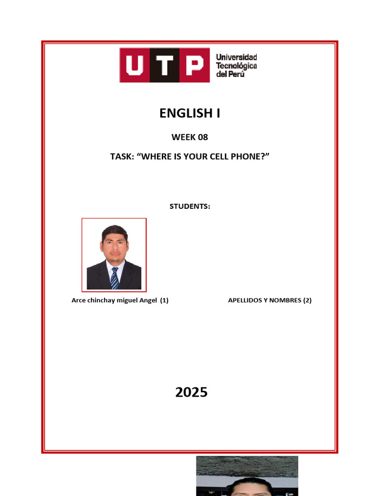 Week 08 English Task 2 | PDF