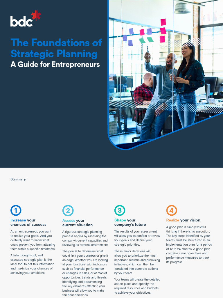 Strategic Planning Guide for Entrepreneurs | PDF | Strategic Planning ...