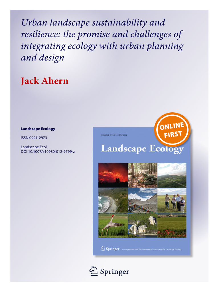 Urban Ecology and Resilience Strategies | PDF | Ecological Resilience ...
