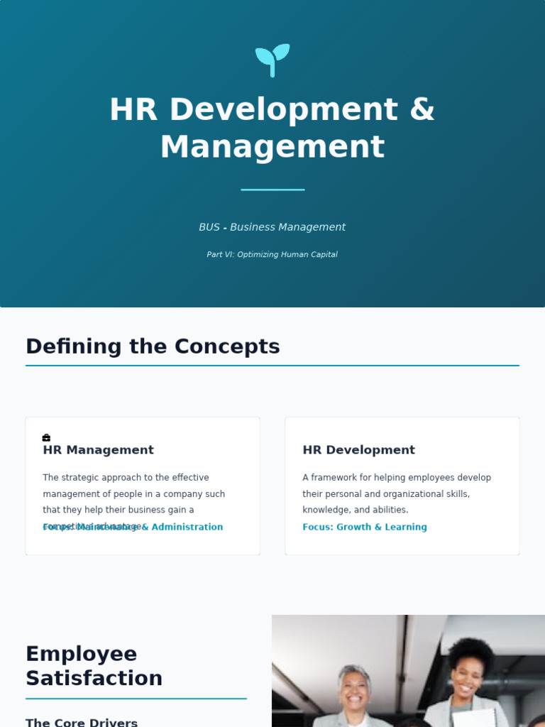 HR Development and Management Guide | PDF | Recruitment | Business