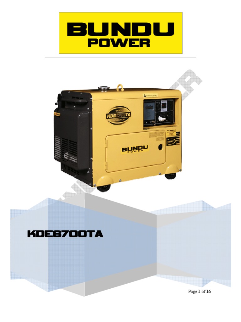 KDE6500T DIESEL GENERATOR MANUAL PDF FREE DOWNLOAD visual data 8