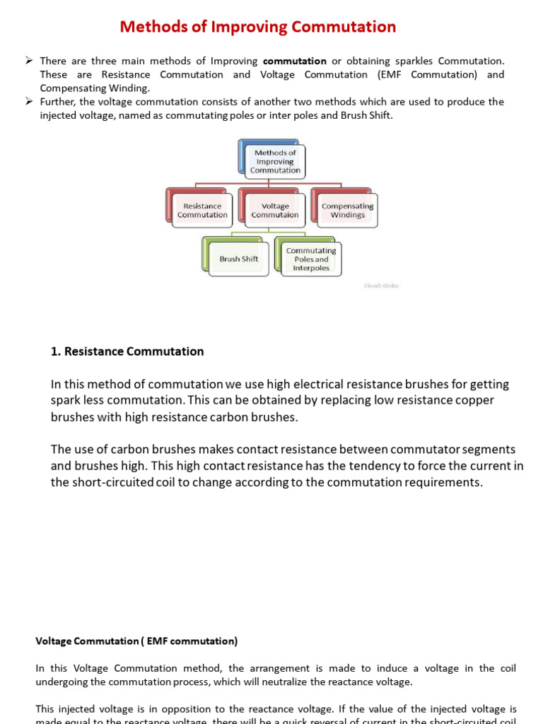 Improving Commutation Methods Explained | PDF