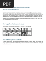 Essential Keyboard Shortcuts Guide | PDF