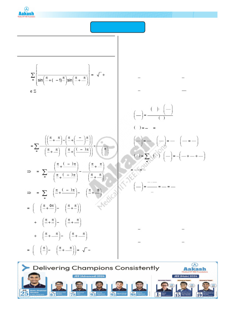 JEE Main 2025 Mathematics Phase-1 Solutions | PDF | Euclidean Geometry ...