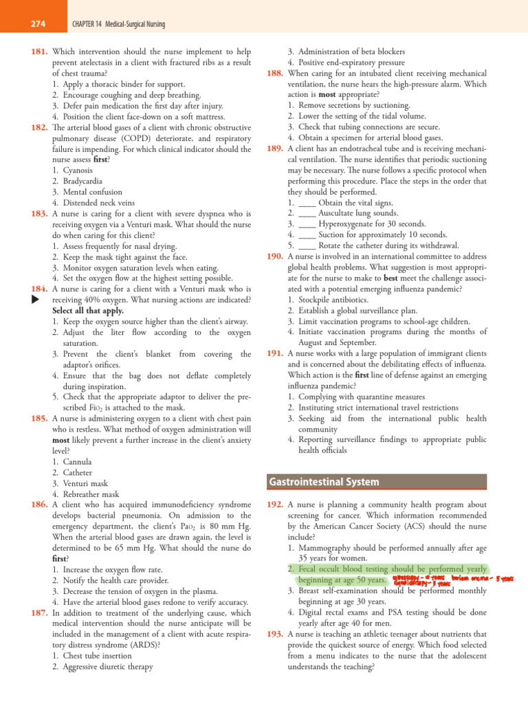 Medical-Surgical Nursing Interventions Guide | PDF | Pancreas | Fat