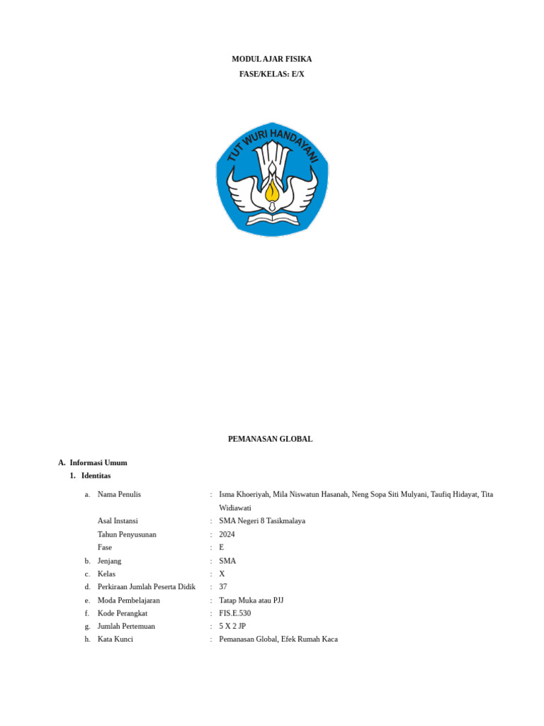 3. Contoh Modul Ajar | PDF