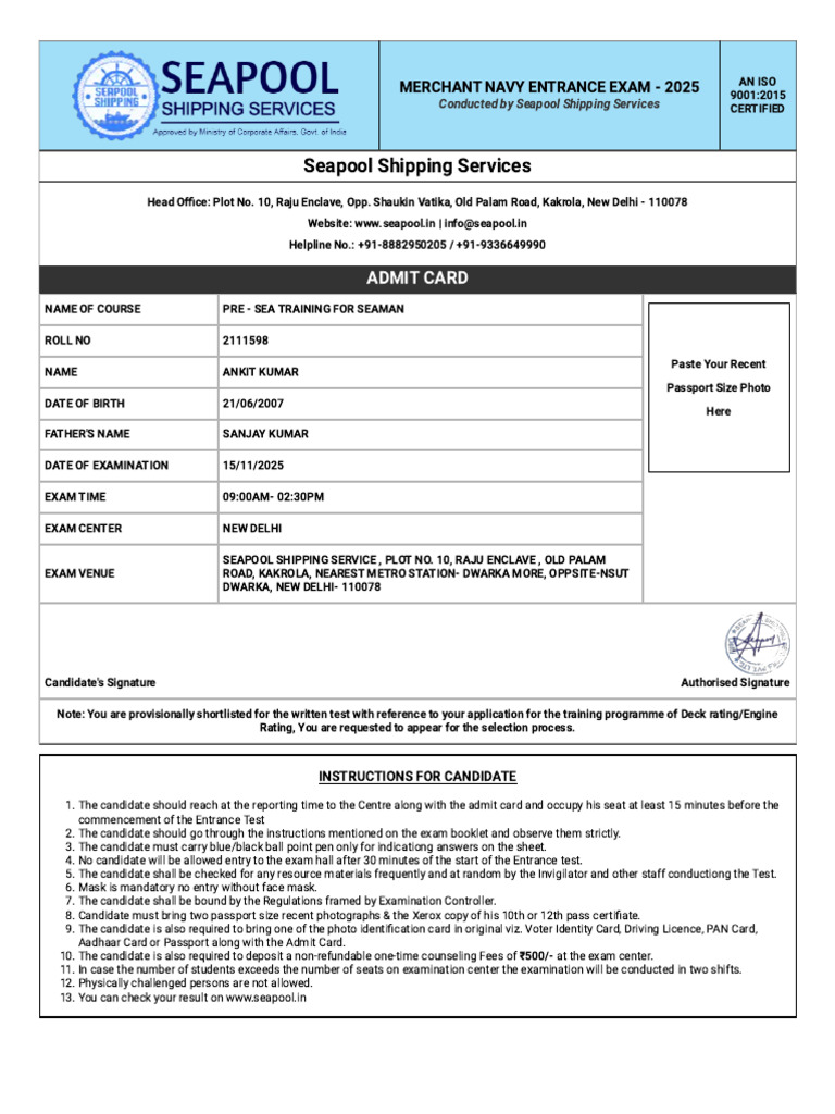 Ankit Kumar (3) | PDF | Identity Document