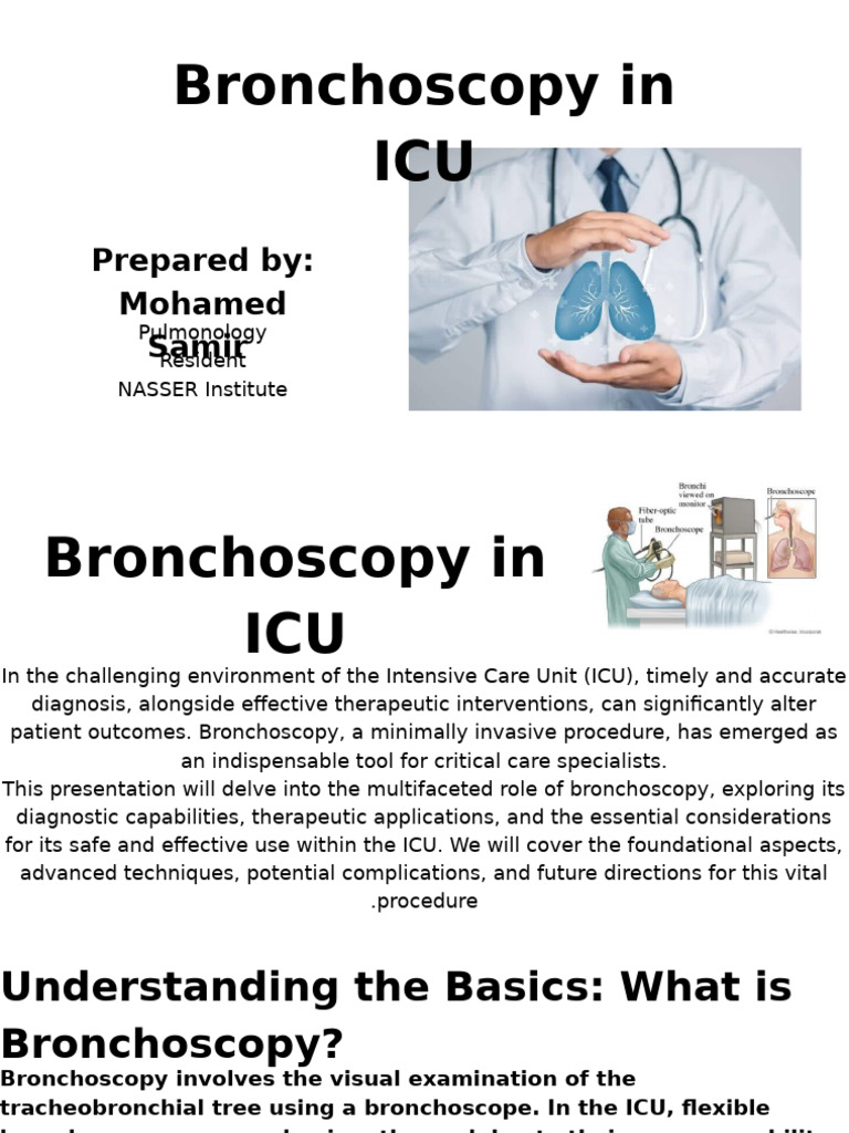 Bronchoscopy in ICU - 20251118 - 110532 - ٠٠٠٠ | PDF | Clinical ...