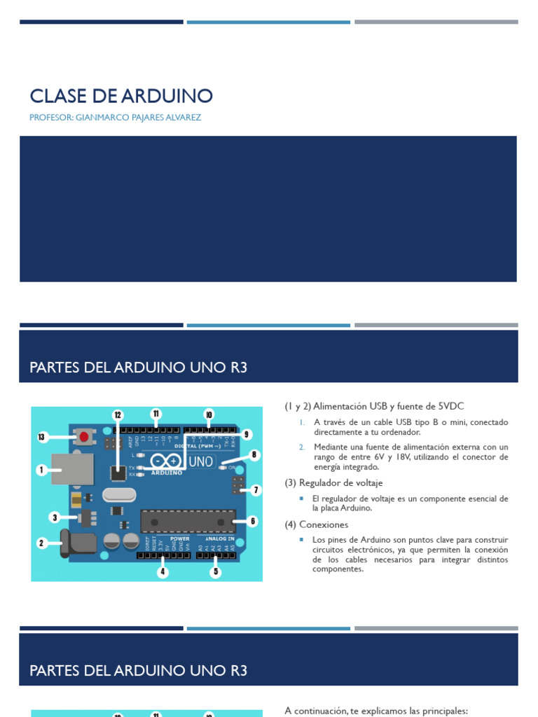 Clase de Arduino | PDF | Arduino | Ingenieria Eléctrica