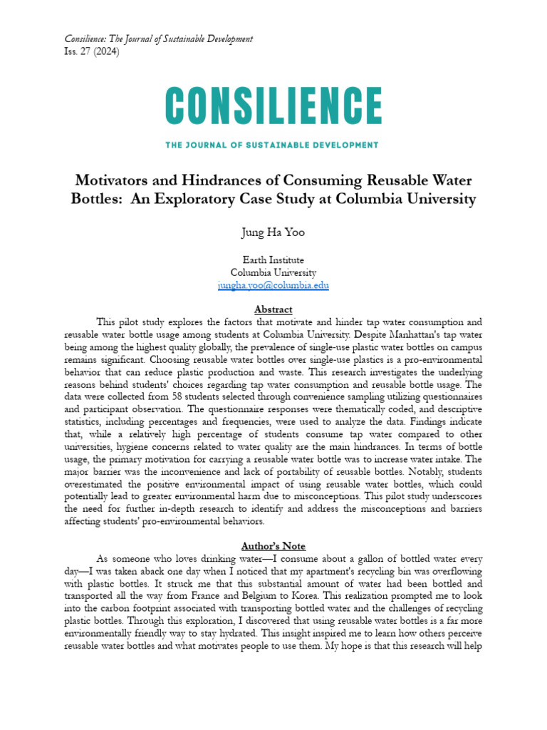 Inbound 8168595675074516489 | PDF | Bottled Water | Behavior