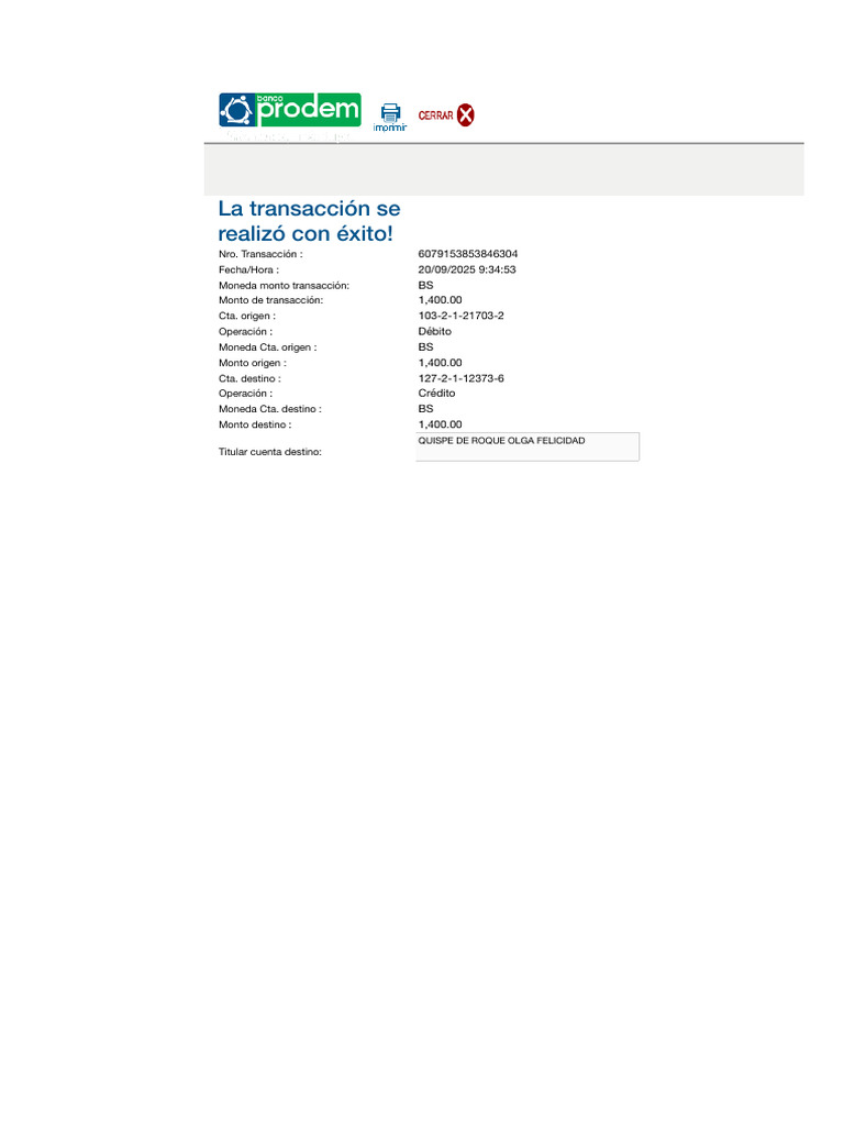 Banco Prodem S.A. | PDF