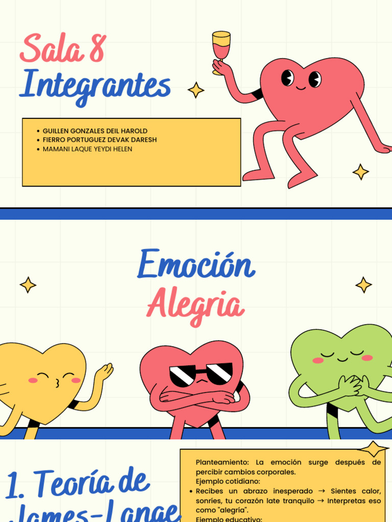 Teorías de la Alegría y Emoción | PDF | Las emociones | Psicología ...