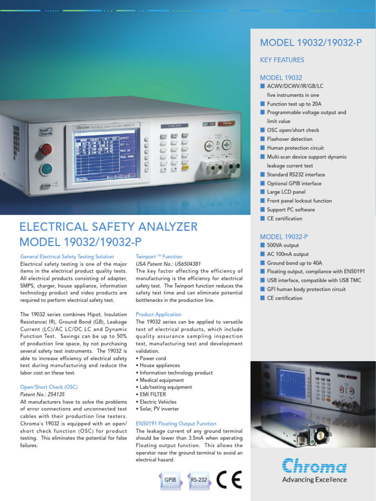 Comprehensive Electrical Safety Testing Solutions | PDF | Power Supply ...