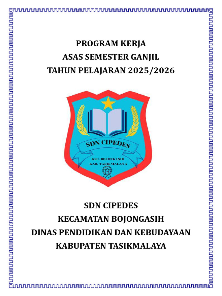 Program Kerja ASAS Semester 1 2025/2026 | PDF