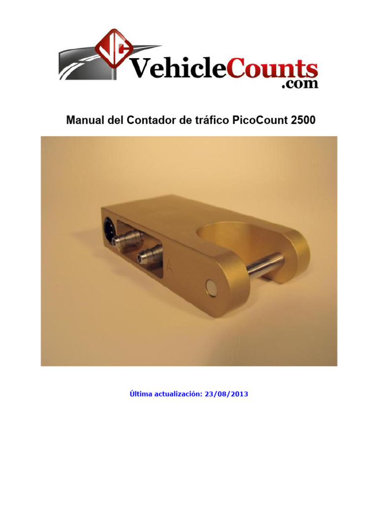 Manual del Contador de Tráfico PicoCount 2500 | PDF | Tornillo | USB