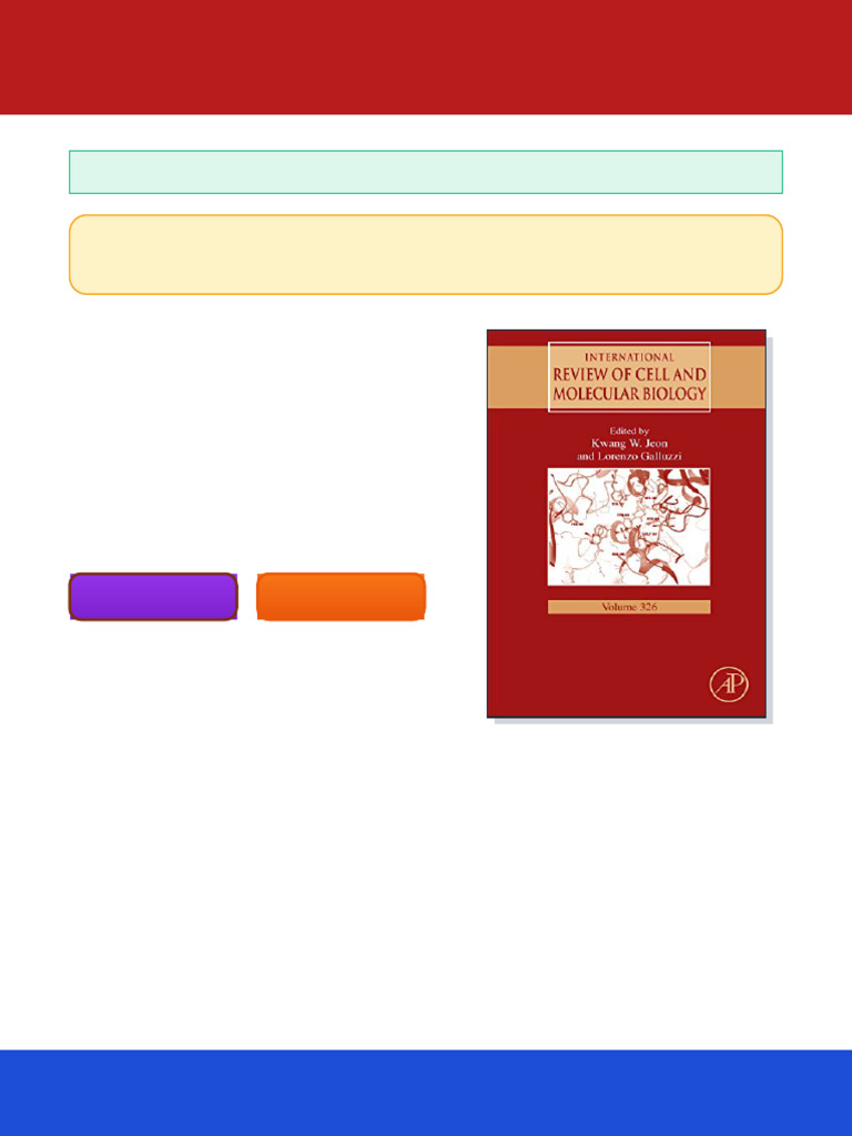 International Review of Cell and Molecular Biology 1st Edition Kwang W ...