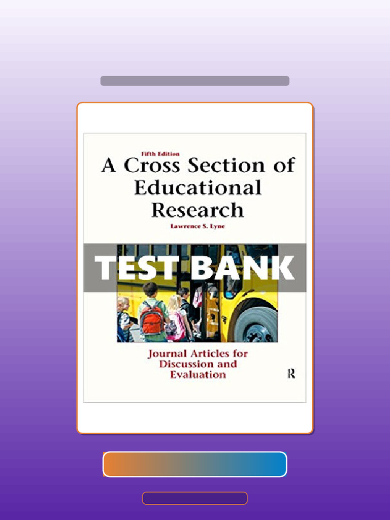 Cross Section of Educational Research Journal Articles For Discussion ...
