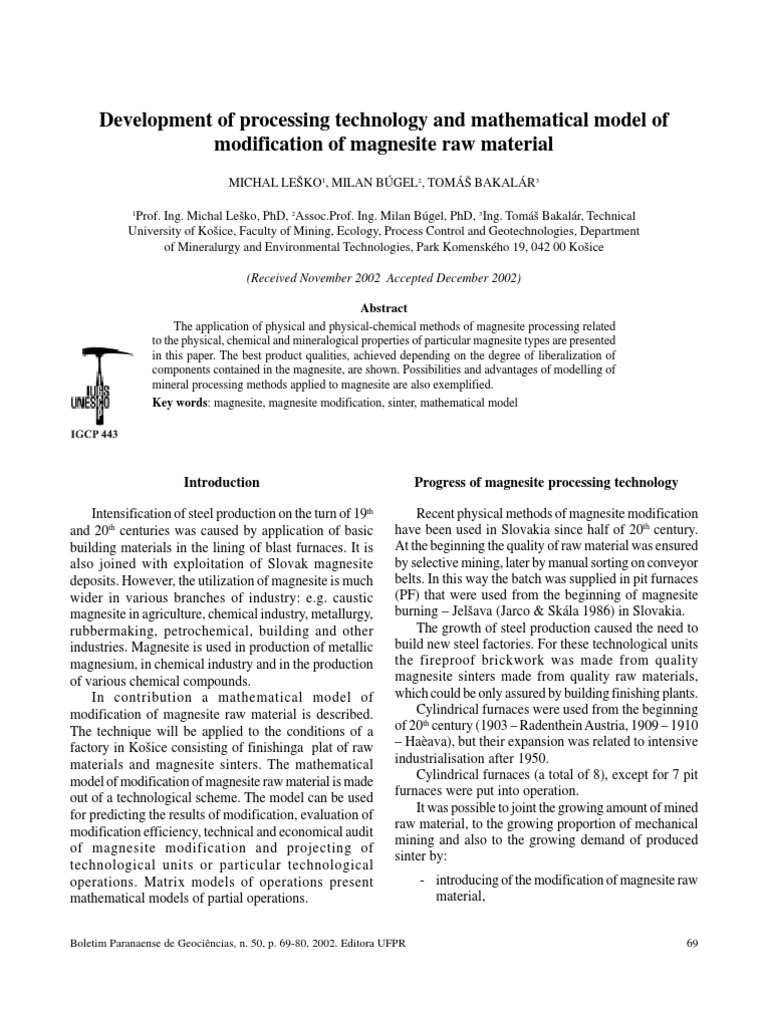 Math Model PDF Mill (Grinding) Matrix (Mathematics)