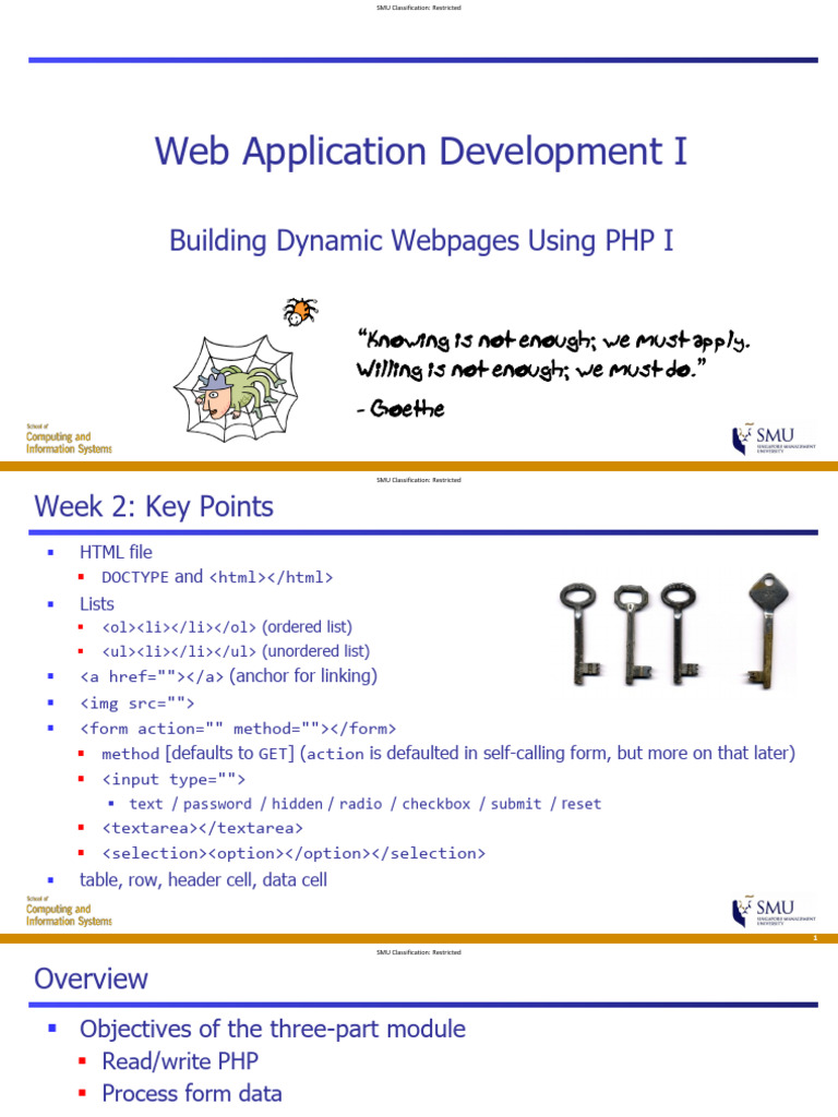 03 Dynamic Webpages Part I | PDF | Php | World Wide Web