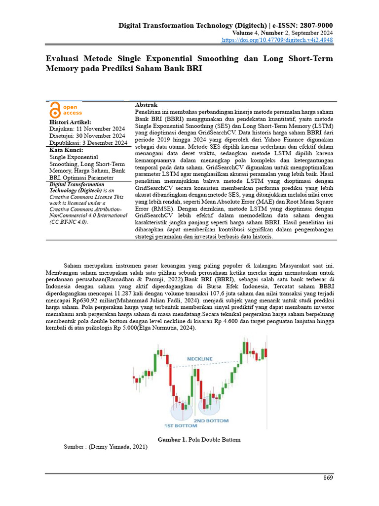 Evaluasi Metode Single Exponential Smoothing Dan Long Short-Term Memory ...