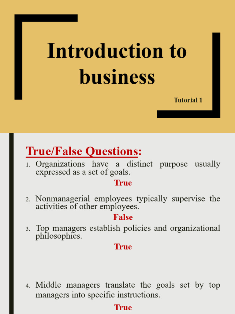 Business Management Basics Quiz | PDF | Policy | Goal