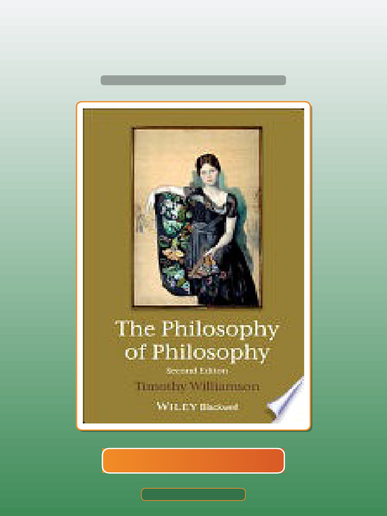The Philosophy of Philosophy 2nd Edition Timothy Williamson HQ File ...