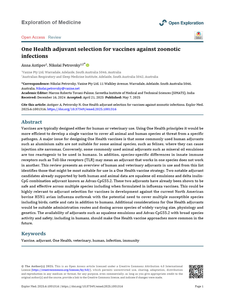 1001316 | PDF | Vaccines | Immune System