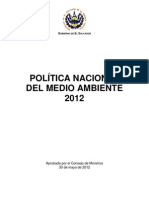 Politica Nacional MedioAmbiente 2012
