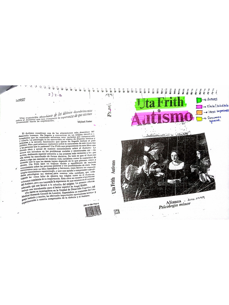 Texto 2 - Unidad 2-B - Autismo - Uta Frith | PDF
