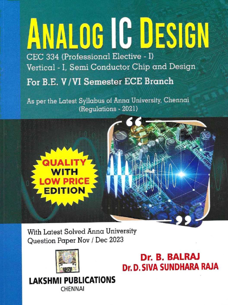 Lak Content Analog Ic Design | PDF