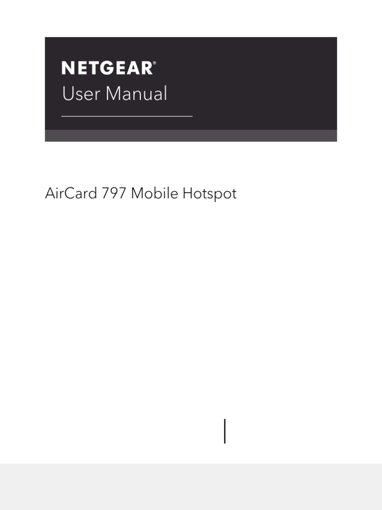 AirCard 797 Mobile Hotspot User Manual | PDF | Wi Fi | World Wide Web