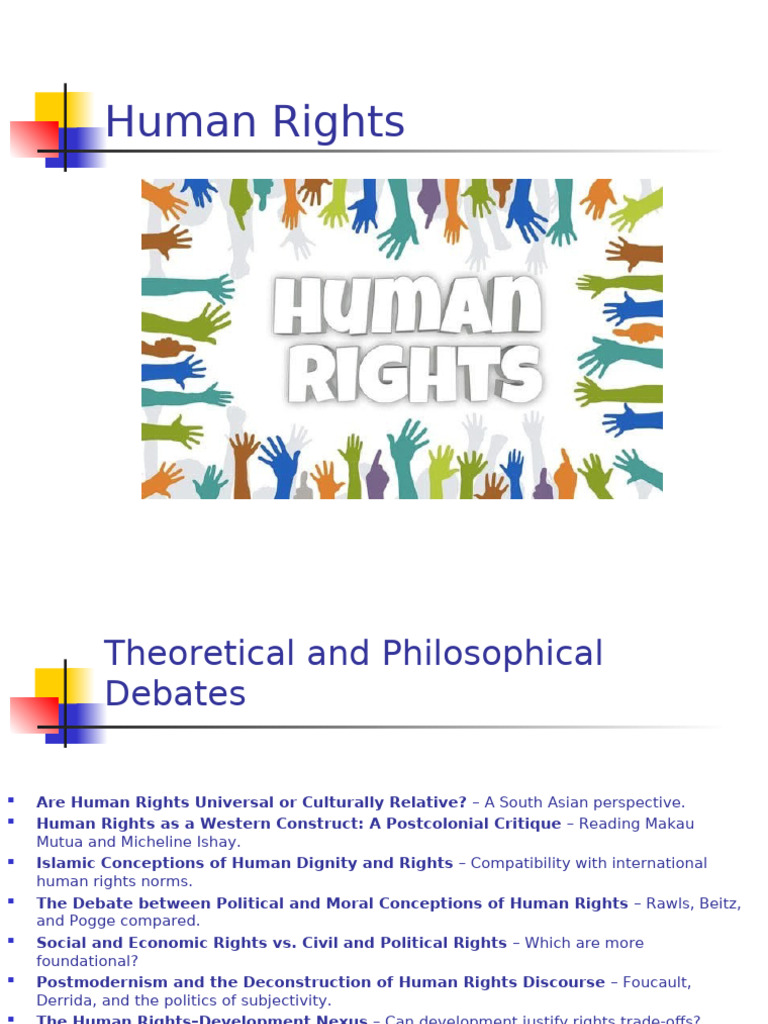 Human Rights: Theoretical Debates & Issues | PDF | Human Rights ...