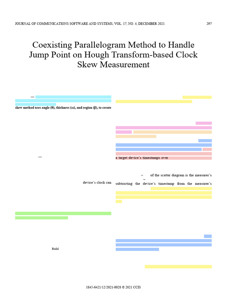 (Clock Skew) Coexisting Parallelogram Method To Handle Jump Point On ...